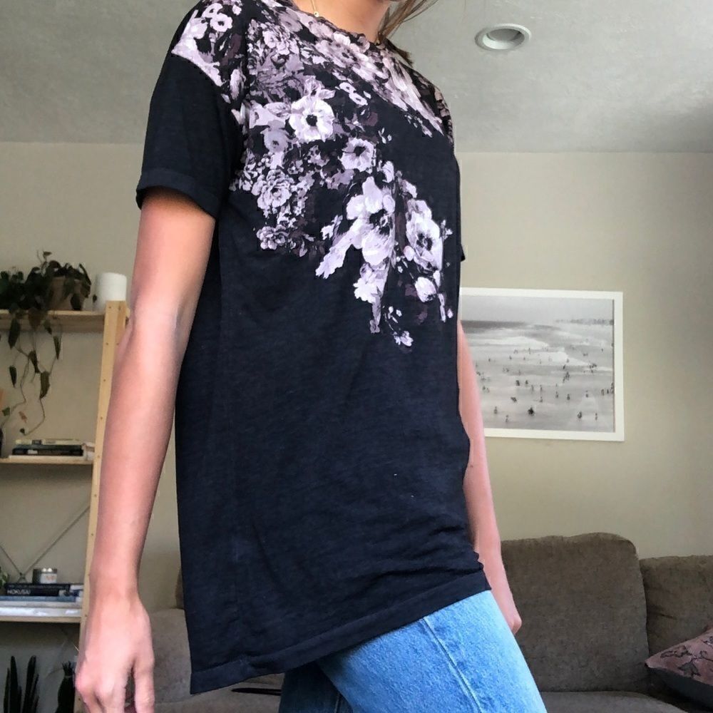 AllSaints Blue Lore Cori Tee - Picture 5 of 8